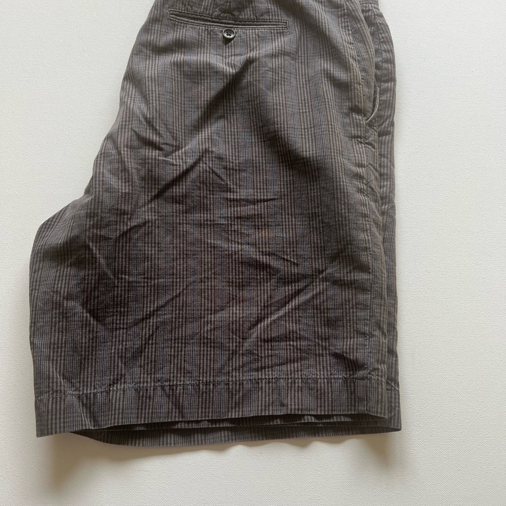 EUC Banana Republic Shorts Mens 36x9" Inseam Brown/Blue‎ Plaid  (B5)
